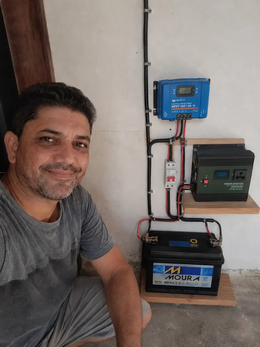 Sistema solar montado por aluno do curso (Carlos)